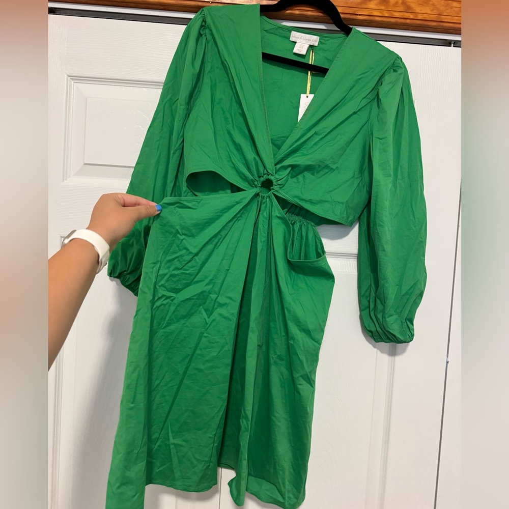 House of Harlow 1960 Emerald Green Mini Dress